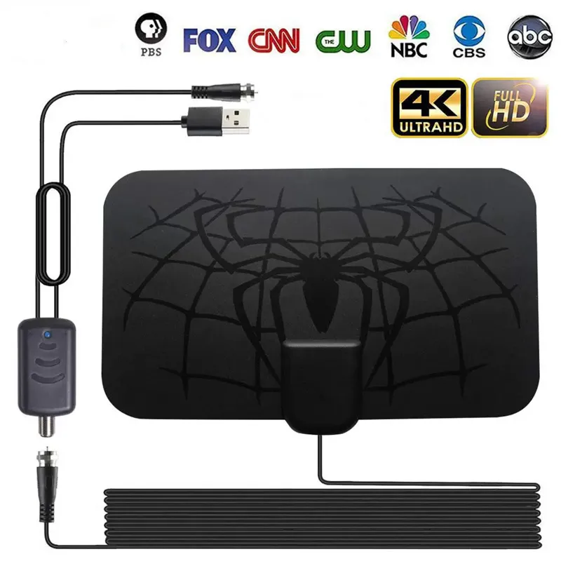 KVSERT 4X Luchtversterker HDTV Signaal Versterker HDTV Antenne Kits met USB- voeding