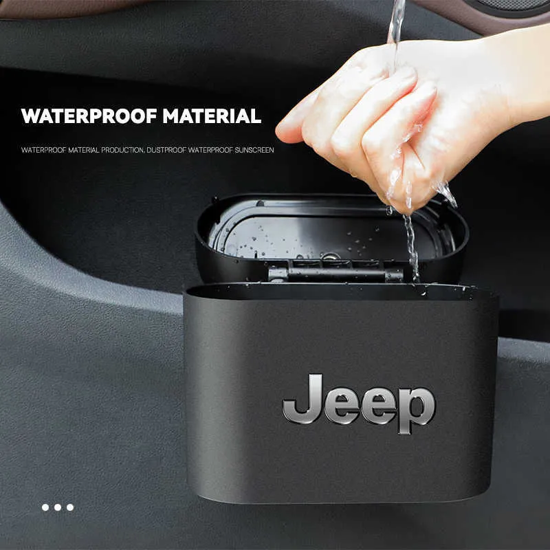 Car Trash Bin For Jeep Durable Storage Garbage Case, Fits Renegade