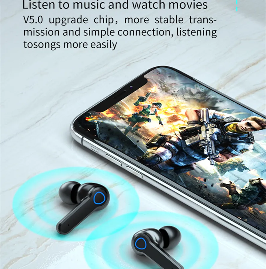 TWSワイヤレスイヤホンM19パワーデジタルディスプレイBluetooth 5.1