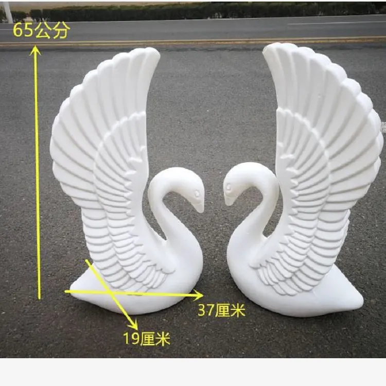 Swans Column Romantic White Swan roman pillars Wedding Decorations...