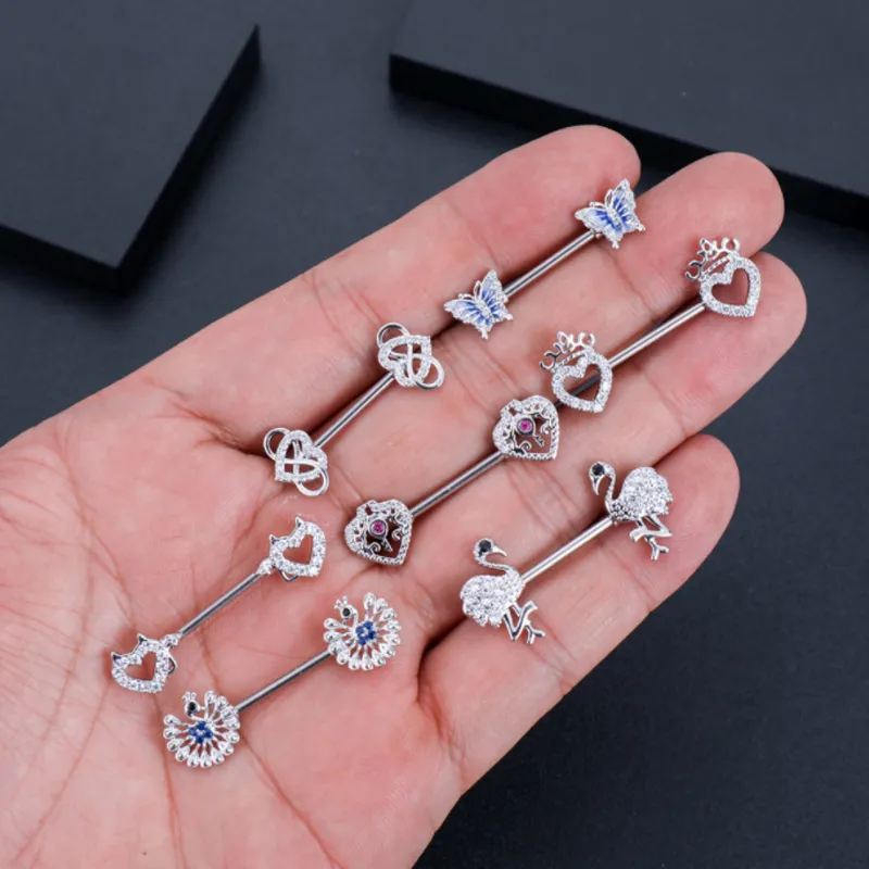 Real diamond shop nipple piercing jewelry