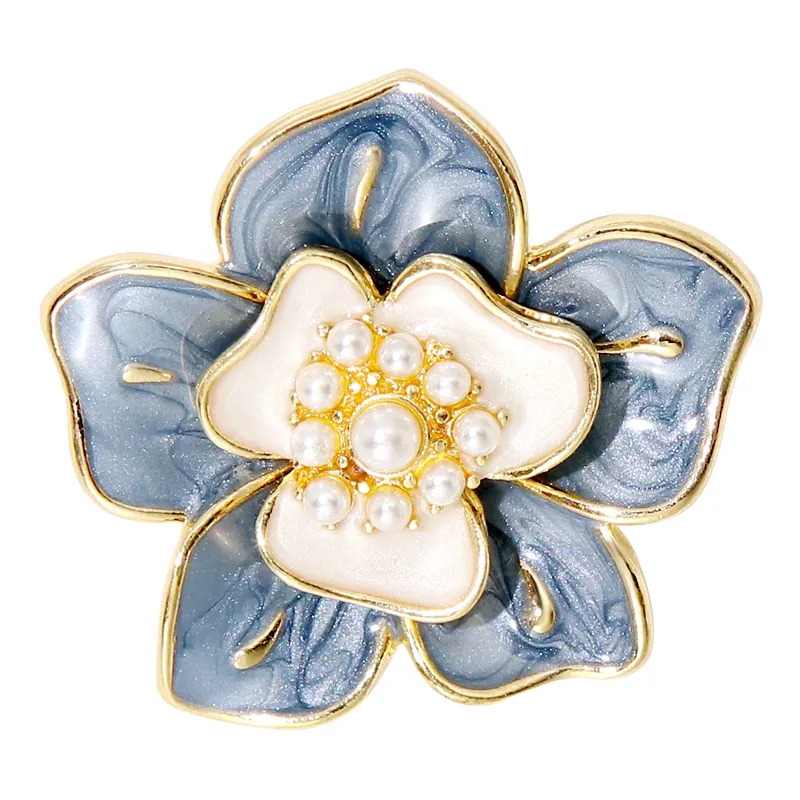 Handmade Enamel Camellia Flower Brooch In Elegant Pink And Blue For Womens  Pin Accessories For Clothes From Chinesesilk, $16.09