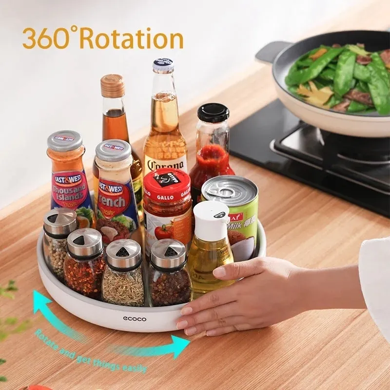 Other Kitchen Storage Organization Porta Condimenti Girevole A 360 Gradi  Ecoco Seasoning Organizer Ripiano Olio E Organizer Da Cucina Antiscivolo  221108 Da 18,23 €