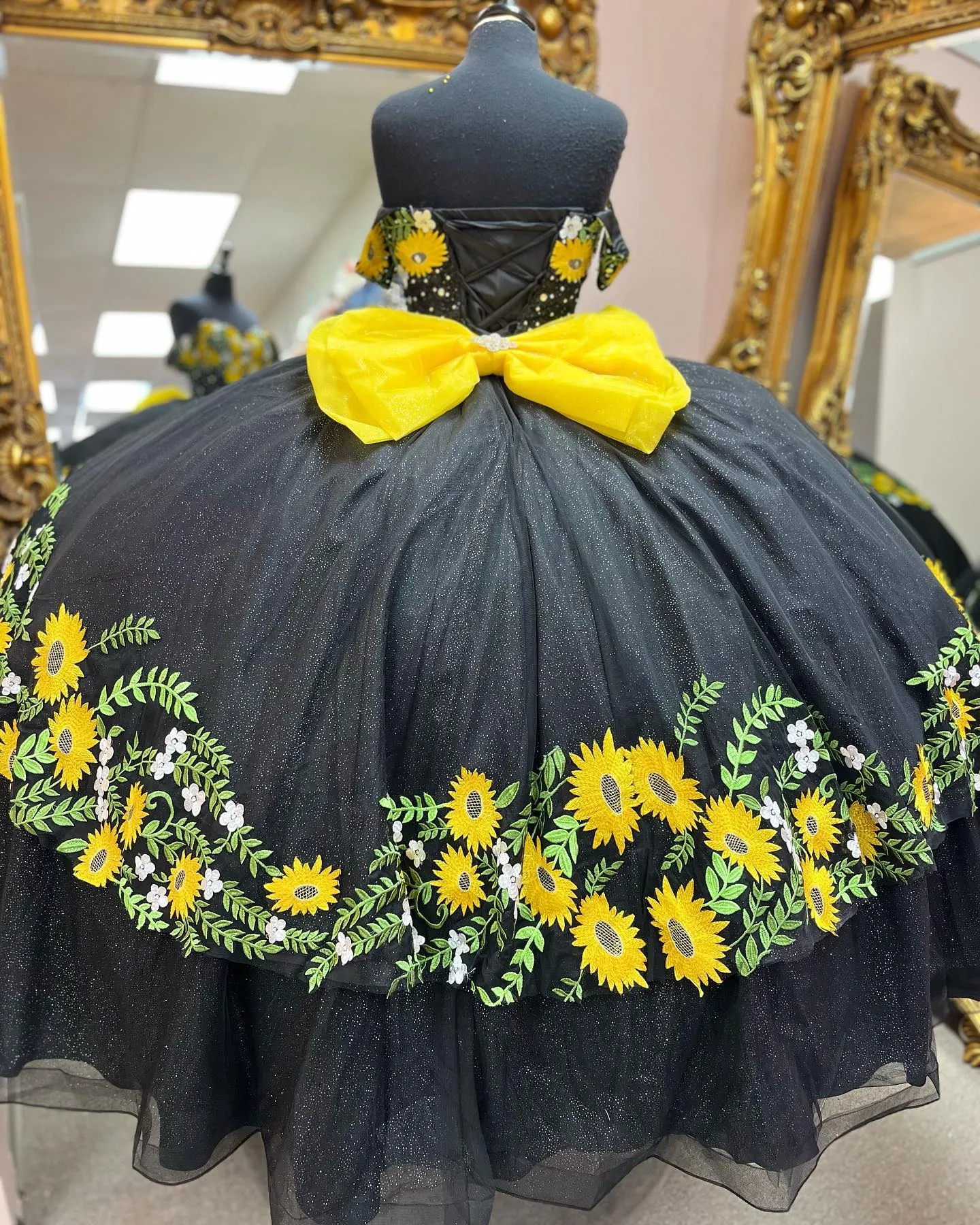 sunflower homecoming dress Sheath V-Neck Sequin Lace Chic Floor-Length Lace Gown 811293 by Clarisse 4 / Palelilac