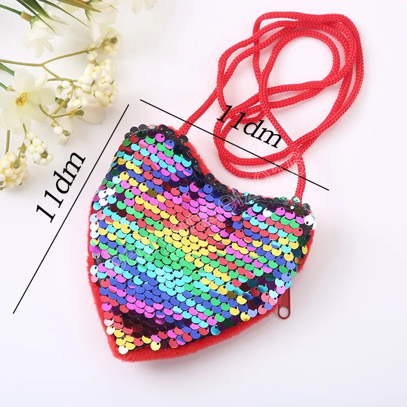 Ladies Girls Reversible Sequin Coin Wallet Pouch Money Purse Card Holder  Keychain pack of 1
