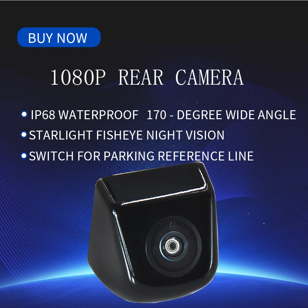 8 LED Car FHD CCD Rear View Camera 170° Wide Angle Night Vision Waterproof Backup Parking Camera