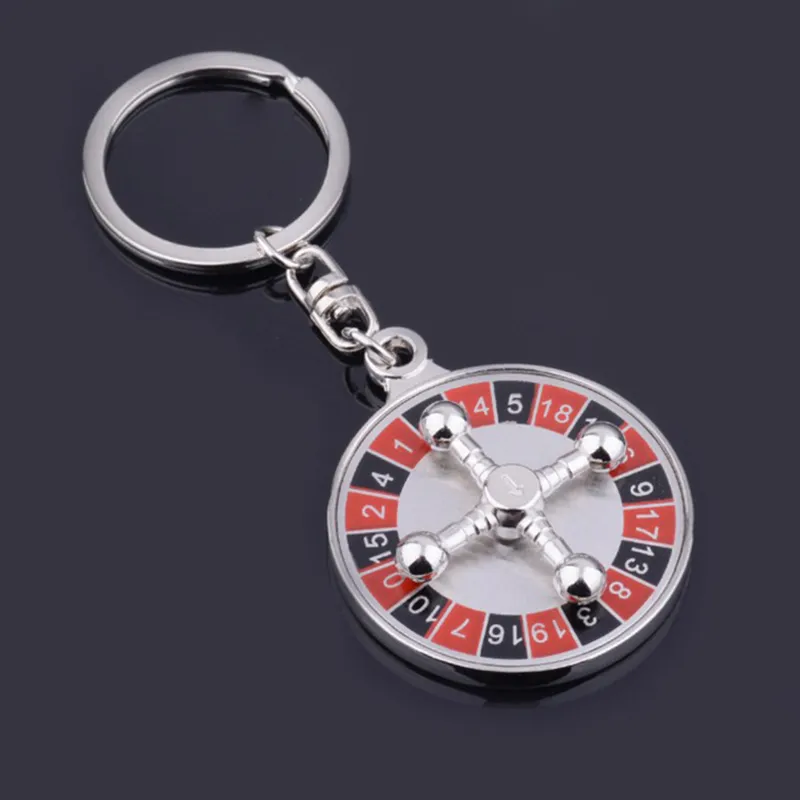 Creative Compass Keychain Rotating Aircraft Pendant Metal Keychain Promotional Gift Keyring Key Chain