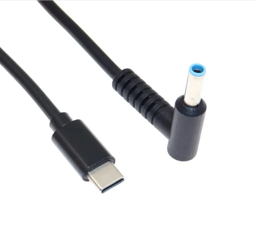 Conector Adaptador de Enchufe masculino USB-C TYPE-C a 4.5X3.0 mm Para