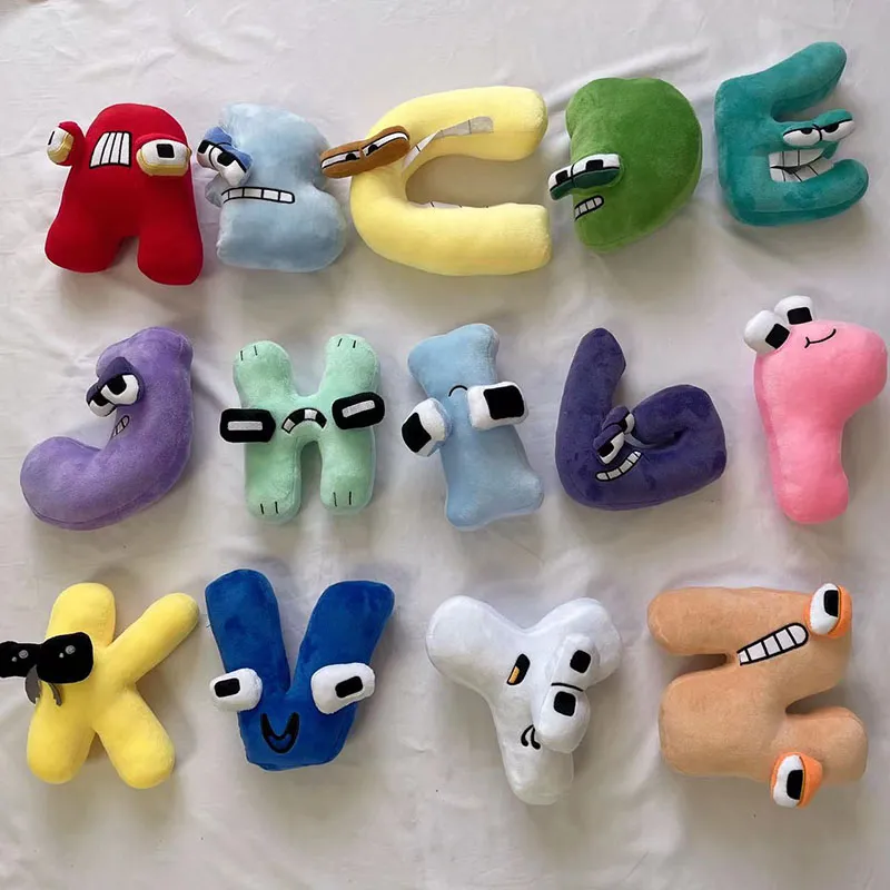 Alphabet Lore Plushie 26 Letters Early Education Fruit Eggplant Cosplay  Figure Snake Animal Interactive Peluche Baby Kids Gift - AliExpress