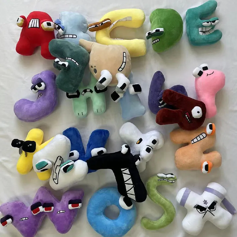 Alphabet Lore Plush Keychain A-z Alphabet Lore Children's Nursery