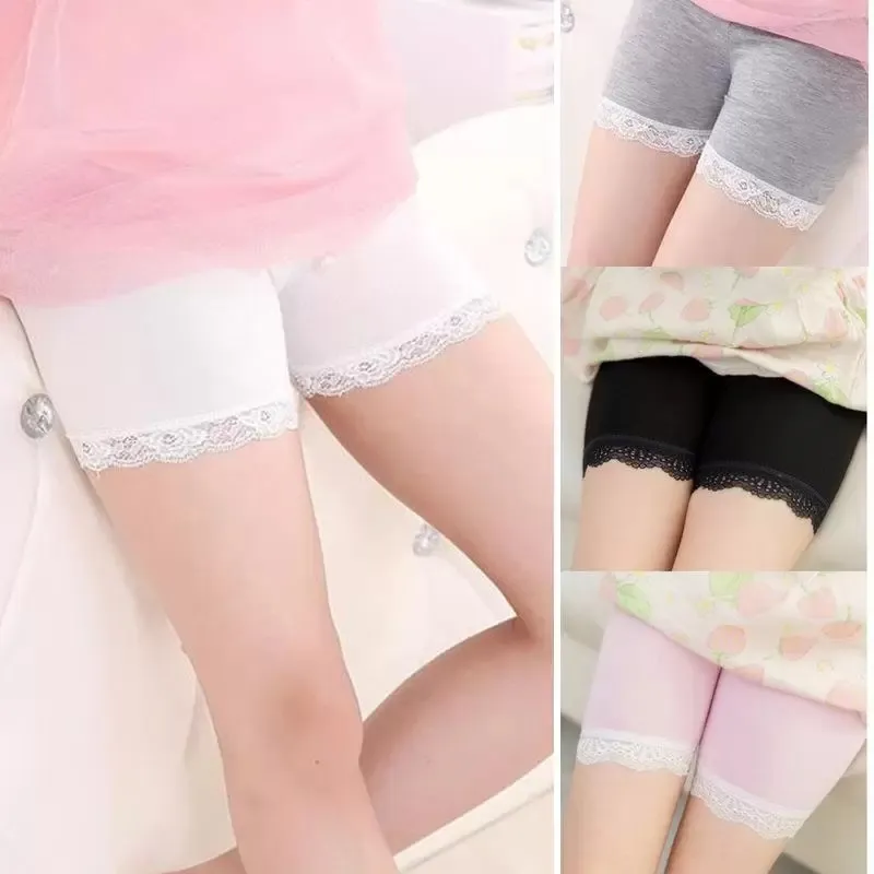 Girls Summer Lace Leggings Modal Cotton Short Shorts With Inner Tights For  Safety And Fashion B23 From Denise8888, $1.66