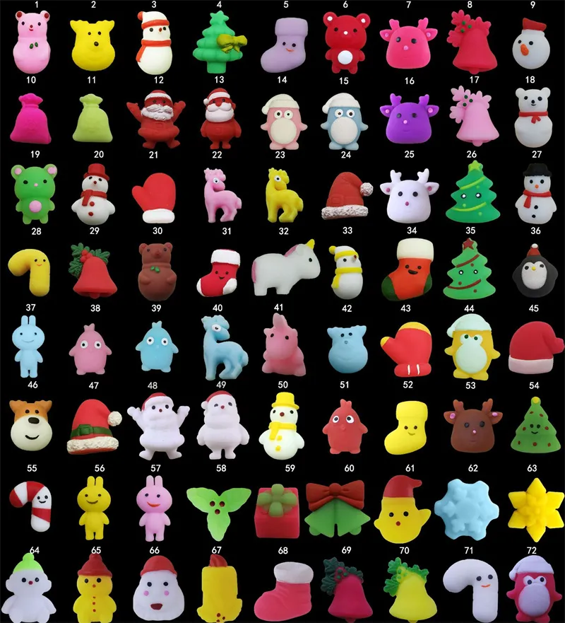 100 Pièces Mochi Squishy Toys LEEHUR - Mini Animaux Mignons à Malaxer - Jouets Anti-stress