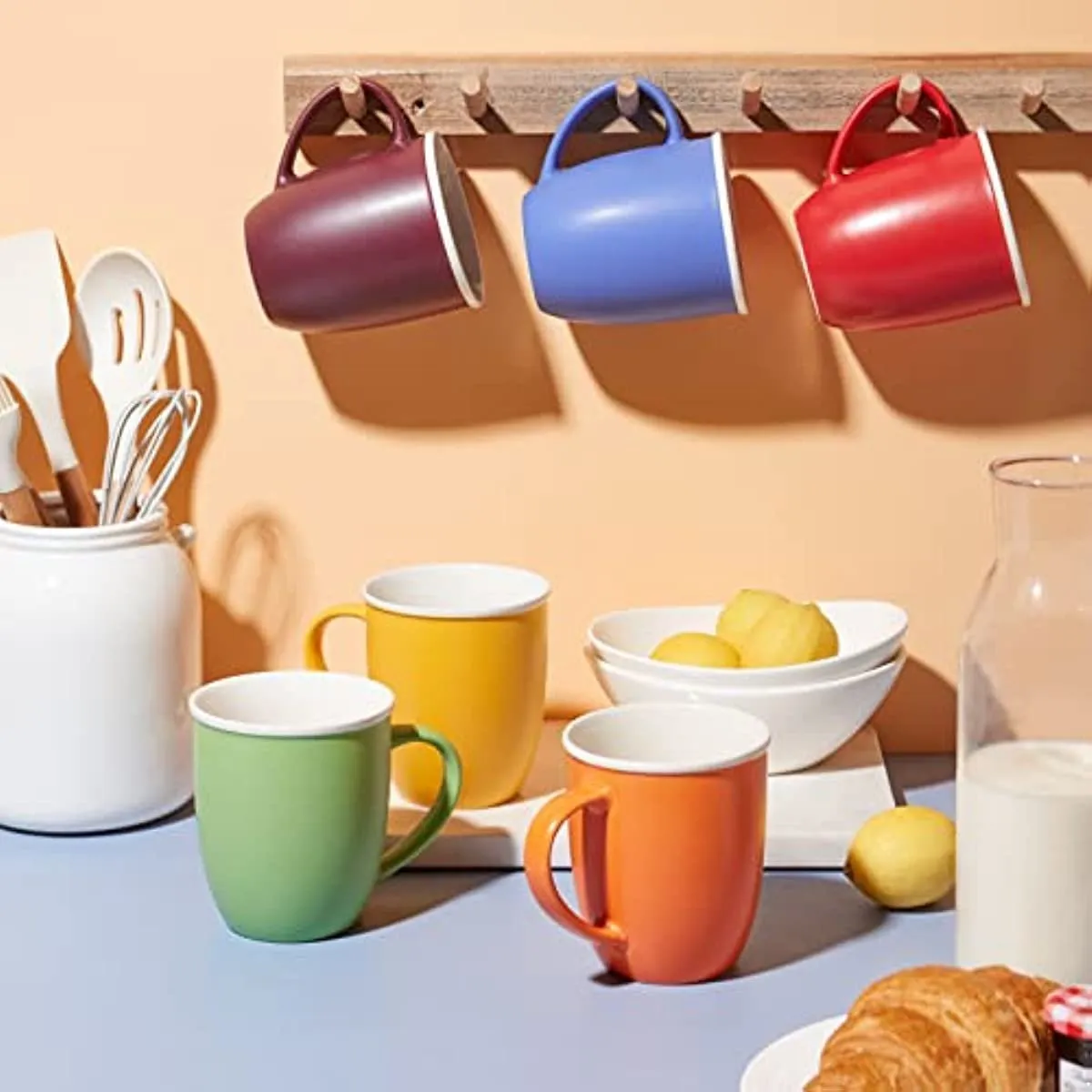 Colorful Matte Ceramic Coffee Mugs, 18oz Large Tea... From Officesupply,  $2.98 | DHgate.Com