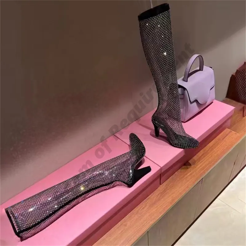 Diamond thigh cheap high boots