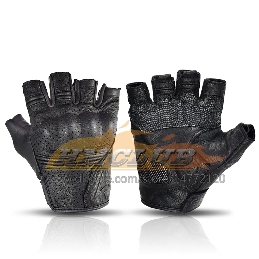 Half Finger Motorcycle Gloves Leather Guantes Moto Verano Estivi Luvas  Ciclismo Gant Cycling Fingerless Gloves Tactical