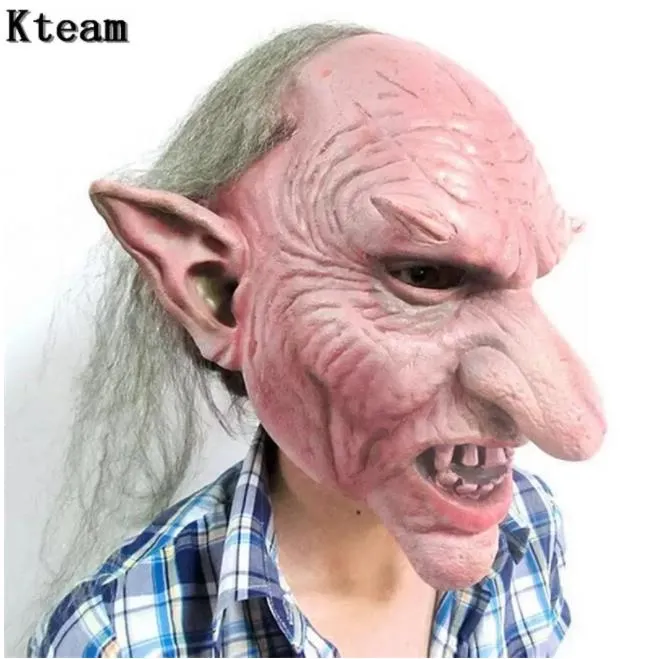 Halloween Creepy Scary Face Latex Mask Horror Costume Party Props