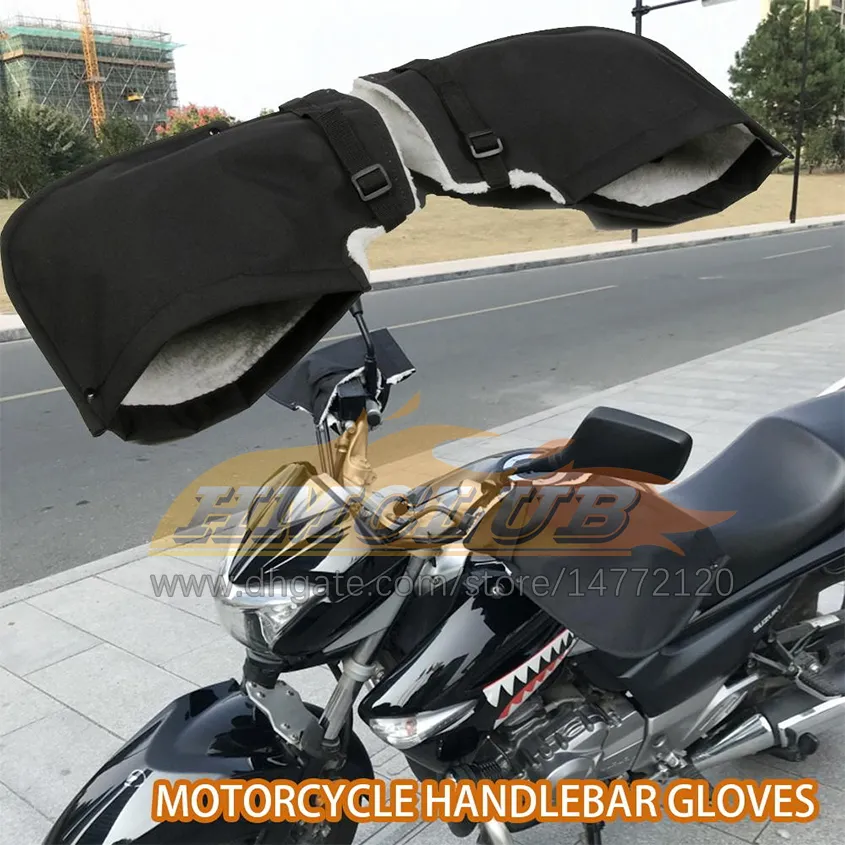 ST448 Gants De Guidon De Moto 32x27x2,5 Cm Housses En Velours Coupe Vent  Pour Hiver Froid Et Chaud Poignée De Guidon De Moto/Scooter Du 7,73 €