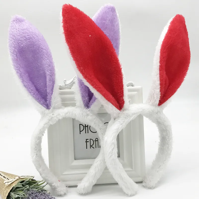 4 Pièces Lave Cheveux Oreilles De Lapin Lapins En Peluche Bandeaux De