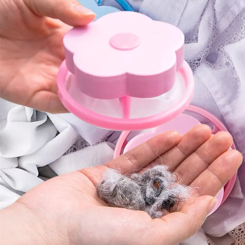 Laundry Hair Remover Pet Lint Washing Machine Catcher Reusable Pet Fur Lint  Catcher Filtering Ball Reusable Cleaning Accessories