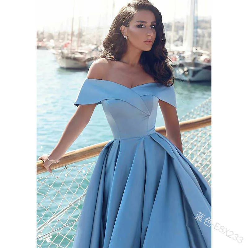 sachin and babi light blue dress Formal Work Party Boat Neck Royal Blue Sleeveless Belted Slit Midi Dre –  chiclody main image 1