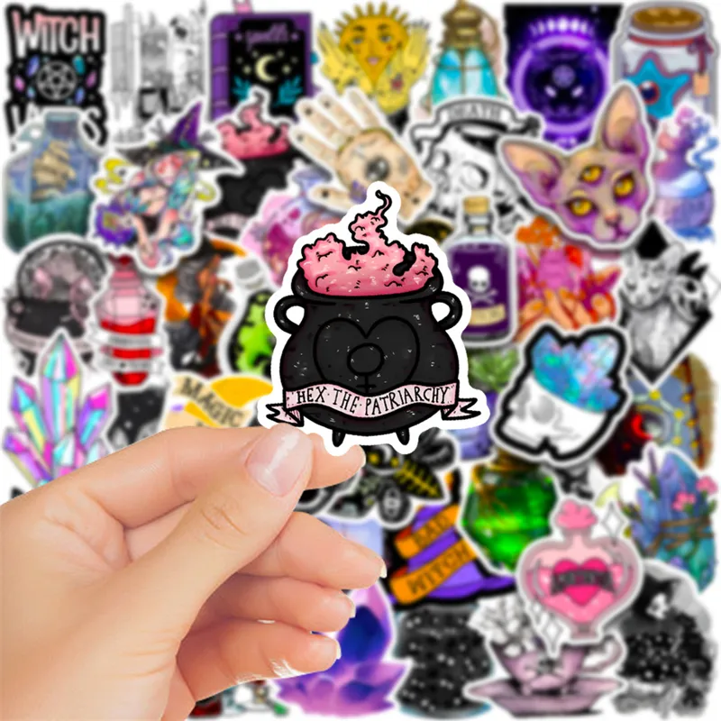 Apothecary Spooky Witch Mobile Stickers For Water Bottles, Journals,  Notebooks Ghost Mobile Sticker Pack From Harrypopper, $4.58