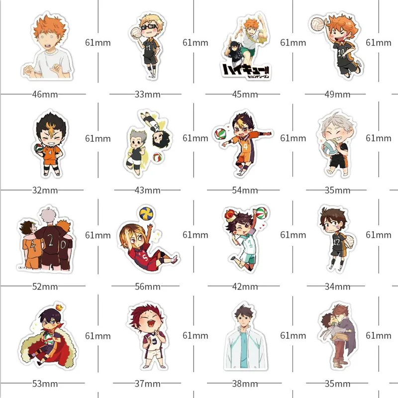 Haikyuu Water Bottle Stickers Pack For DIY... From Animetravel, $2.45 ...