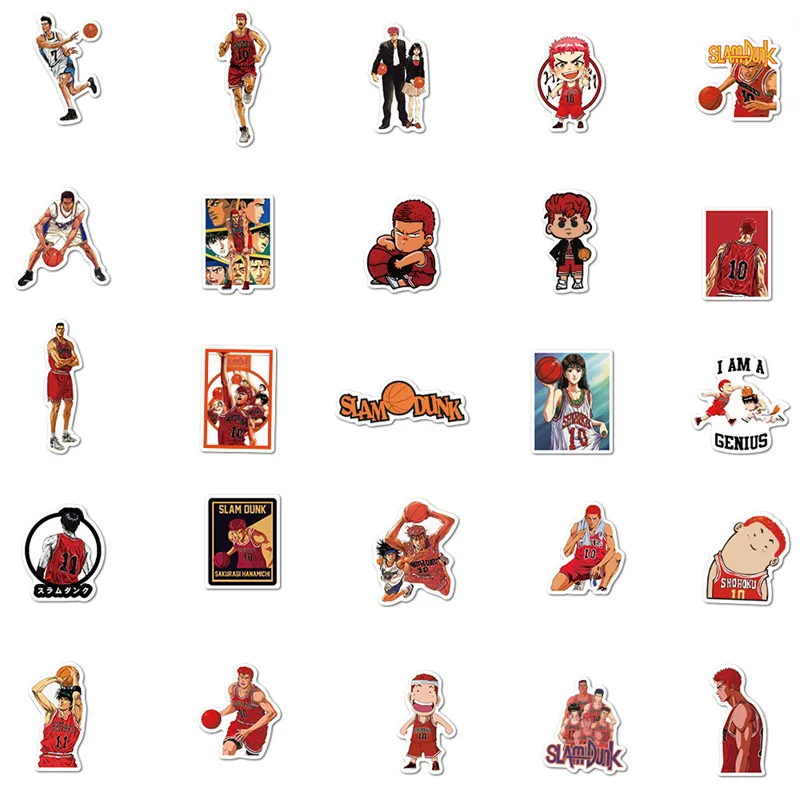 Anime Slam Dunk Stickers Sakuragi Hanamichi Graffiti Kids Toy