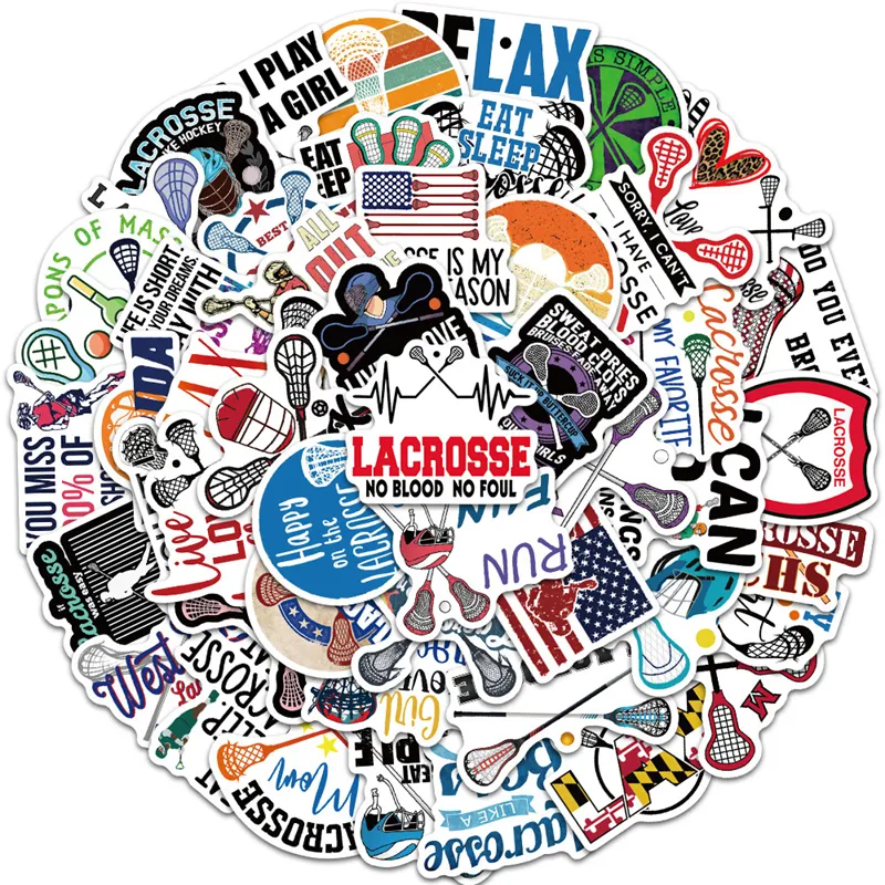 Lacrosse Sports Stickers, PVC Vinyl Reflective... From Animetravel, $2. ...