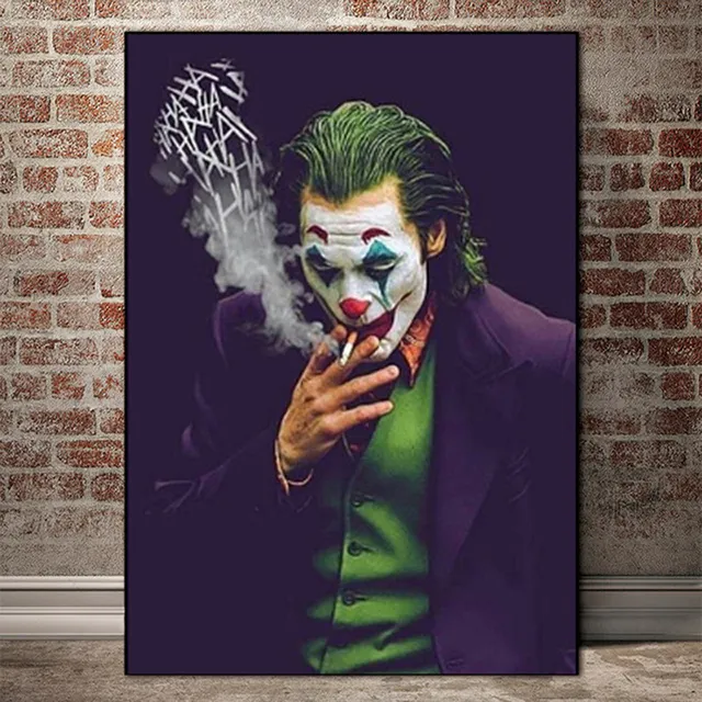 Quadro Su Tela Stile Moderno Belluomo Joker Poster Del Film Arte