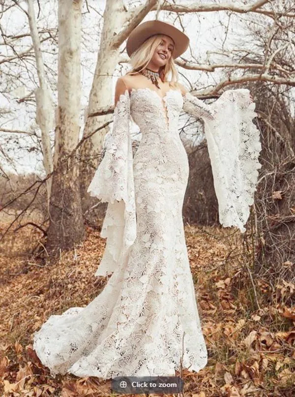 chinese dress ladies Casablanca Bridal 2446 Evelyn Off The Shoulder Wedding Dress Chantilly Lace Fit and Flare 2 / Ivory/Ivory/Ivory main image 0