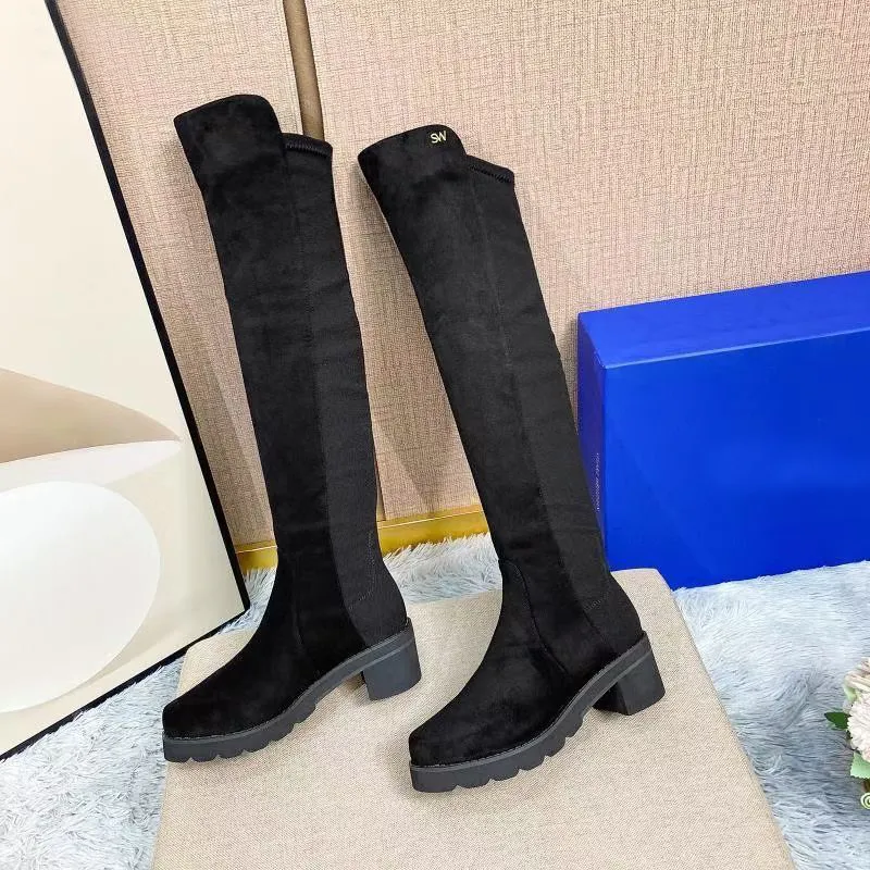 Black Wedges Women's Boots 2023 Autumn New Large Size Wrinkled Mid-calf  Boots Round Toe Comfortable Ladies Shoes High Heel Botas - AliExpress