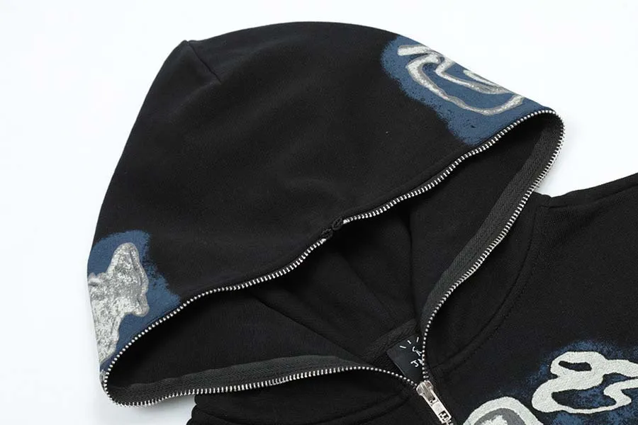 Sudadera Con Capucha Unisex LAIDIPAS - Estampado 3D, Poliéster Y Elastano, Con Bolsillo