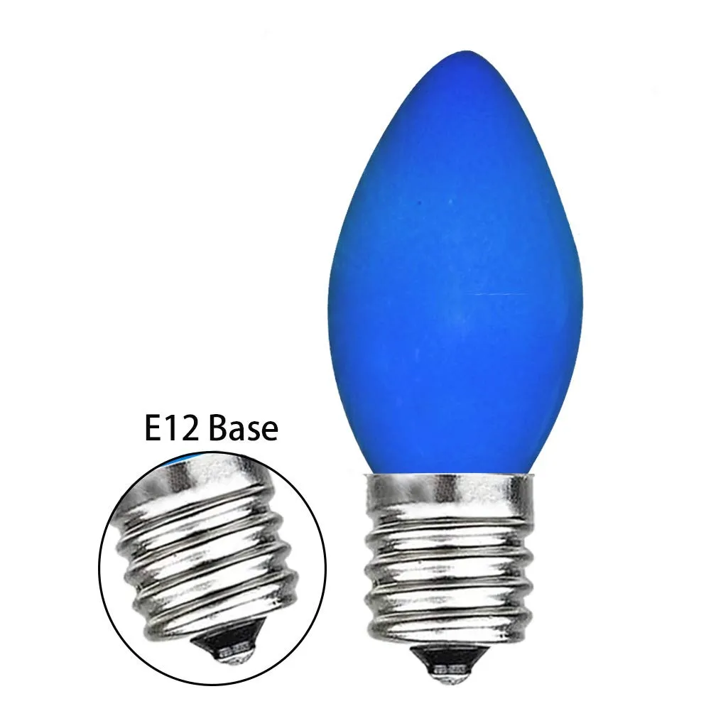 De 25 Ampoules LED De Rechange C7 De Noël Lumière Bleue