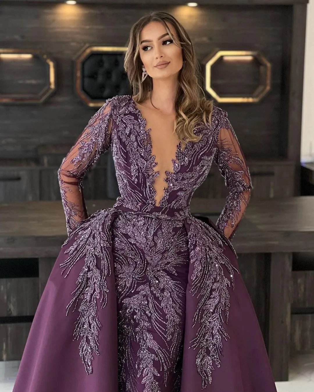 strapless open back dress Simple Off Shoulder Satin Long Prom Dress, Dark Purple Party Dress Evening  Gown cg15750