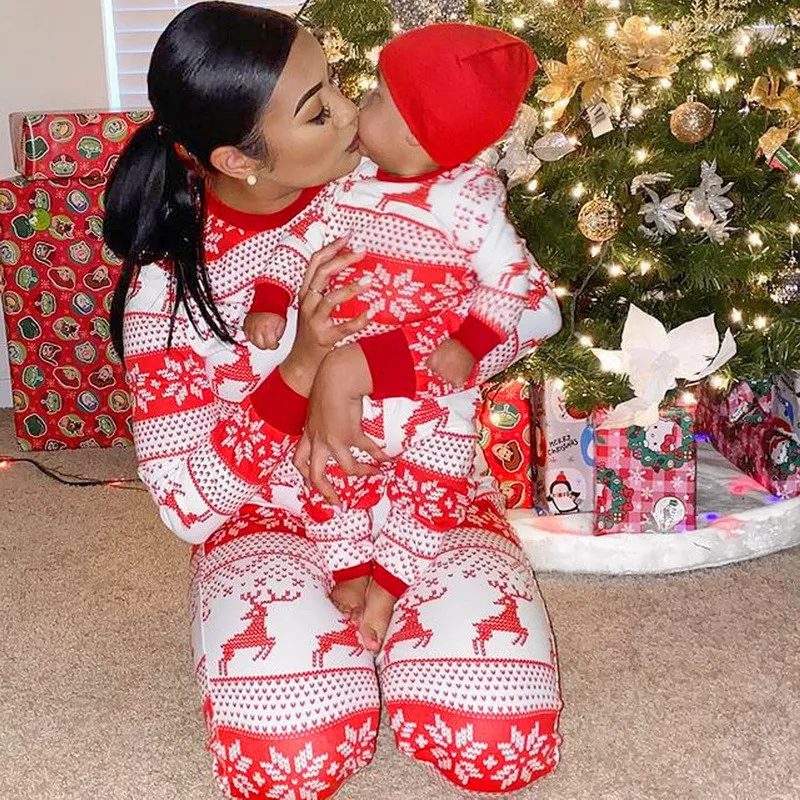 Matching mom and baby christmas pajamas sale