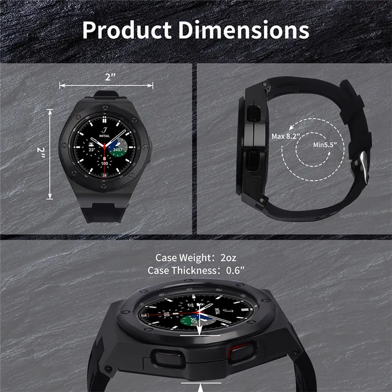 Premium Aluminum Alloy AP MOD Kit For Samsung Galaxy Watch 4 Classic 46mm  Protective Case, Band, And A Strap Cover From Kwell1943, $49.62