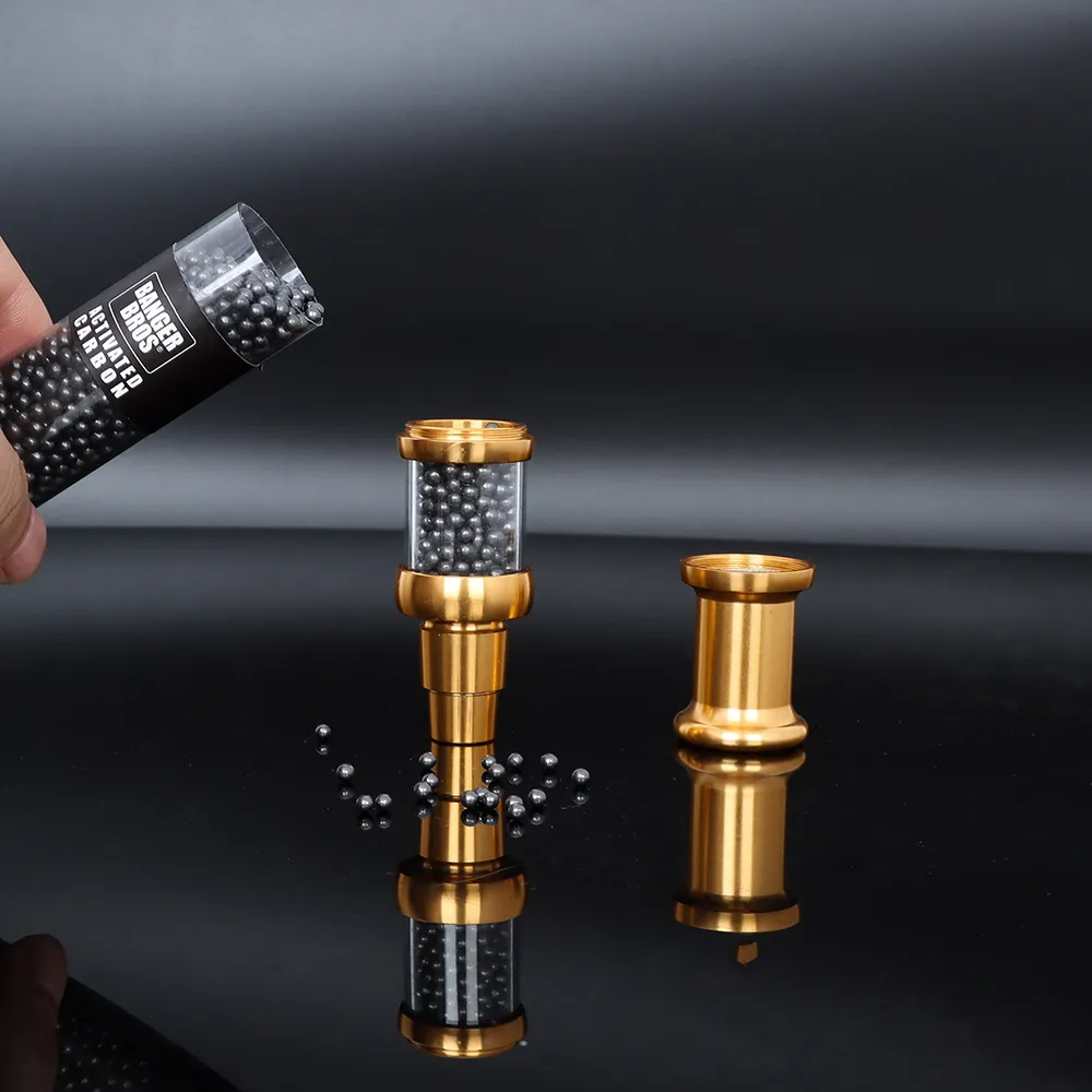 Charcoal Cigarette Aluminium Alloy Tobacco Filters Smoking Pipes Activated Carbon Tar Filter