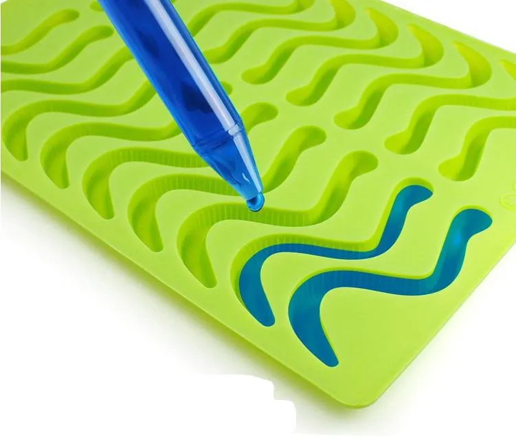 Moule en silicone pour gâteau fondant de serpent animal, moule à