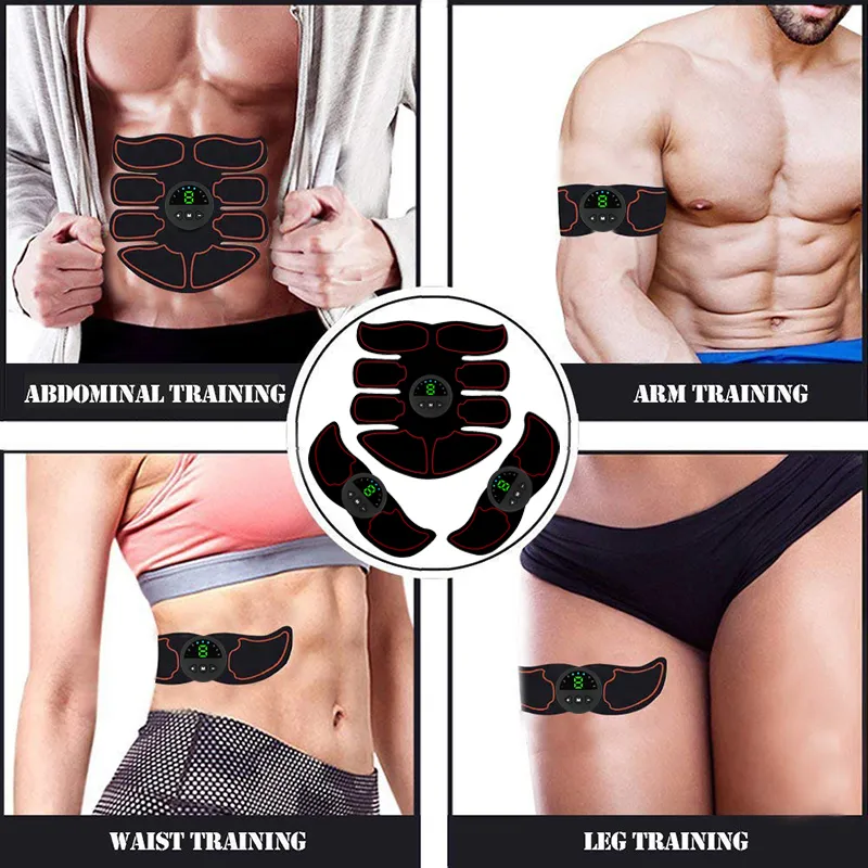 EMS Electric Abdominal Toning Belts Core & Abinal Trainer For Men & Women,  Shaping Arm & Leg Muscle Stimulator For Body Fitness 221020 From Jin007,  $16.97