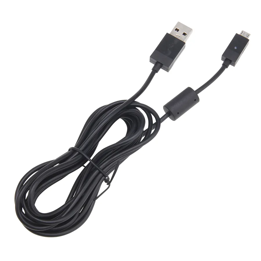 Extra Long 2.75m Micro USB Charging Cable for PS4/Xbox One Controllers ...