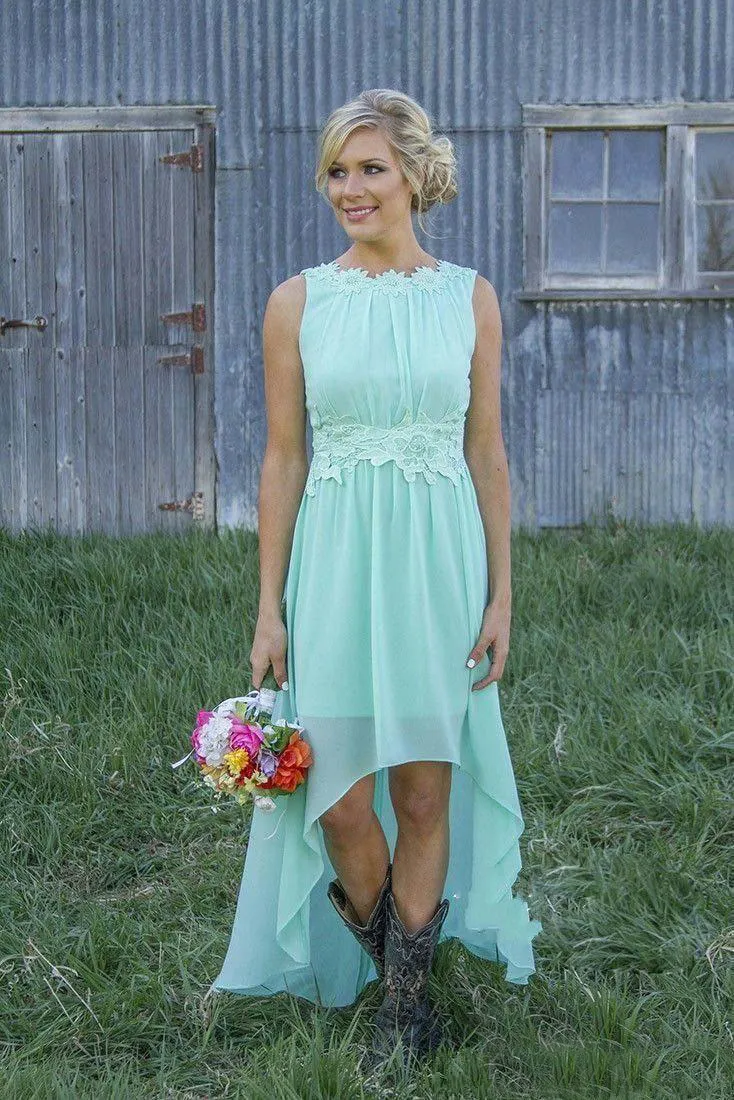 Mint green cocktail dress for cheap wedding