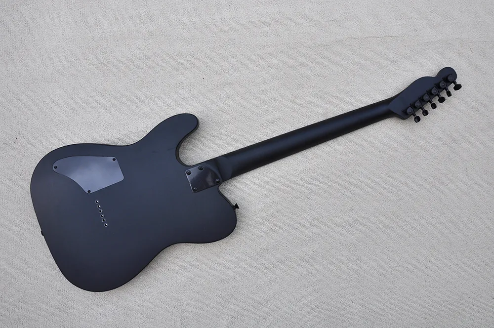 DHgate.com:Factory Custom Matte Black White Electric Guitar