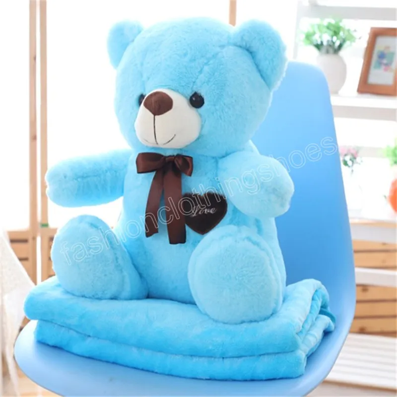 Cute Teddy Bear Snuggle Bear Plush Small Doll Cushion For Summer Cool Air Conditioning And Soft