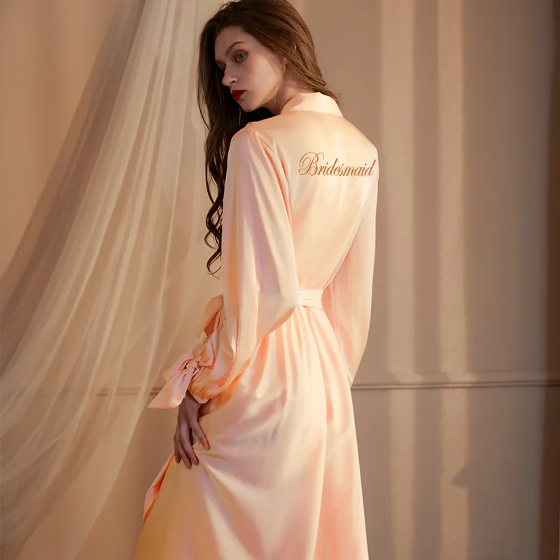 personalised bridesmaid dressing gowns Personalised Bridesmaid Robe main image 0