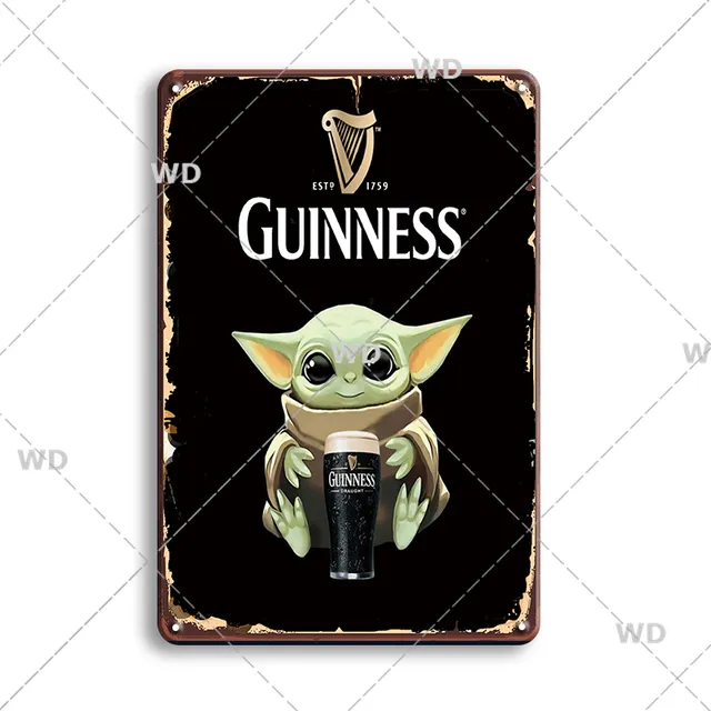 Plaque en tôle Guinness - Murale Rétro Vintage