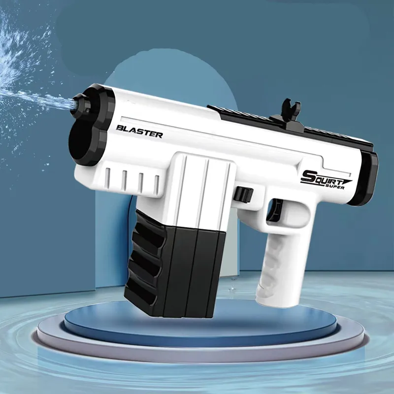 Fancysky Pistolet à Eau Électrique 434+58 Ml – Complet Avec 2 Batteries Et Chargeur – Jeux D'Eau Été – Cadeau Enfant – Bleu