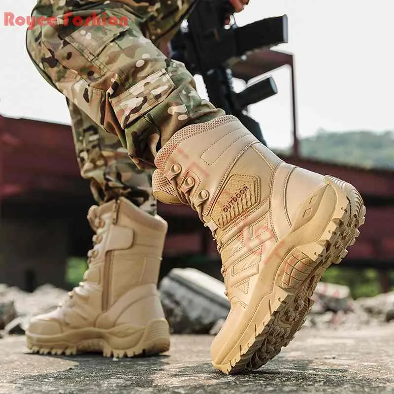 Men s Green Military Boots Special Forces Duty Work Shoes Motorcycle Gear Footwear