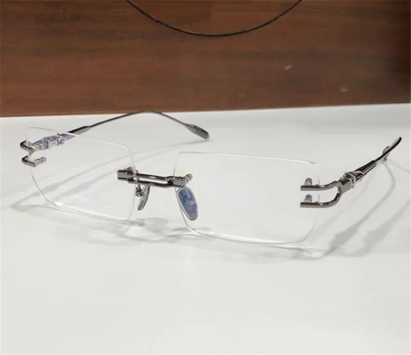 Designer Rimless Square Frame Eyeglasses Vintage... From Zzq6757, $44. ...