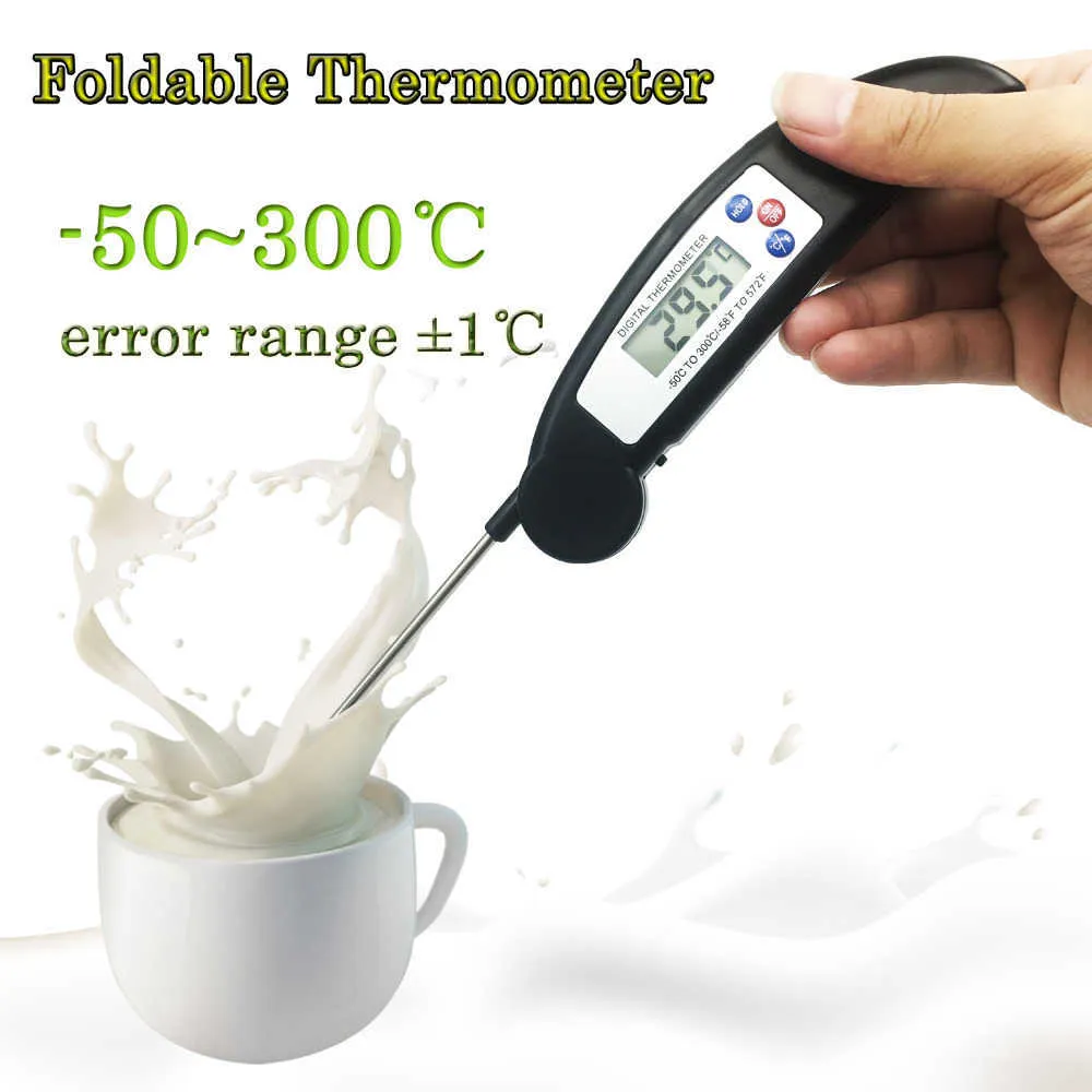 Digital Foldable Food Thermometer Argos Food BBQ Meat Oven Folding