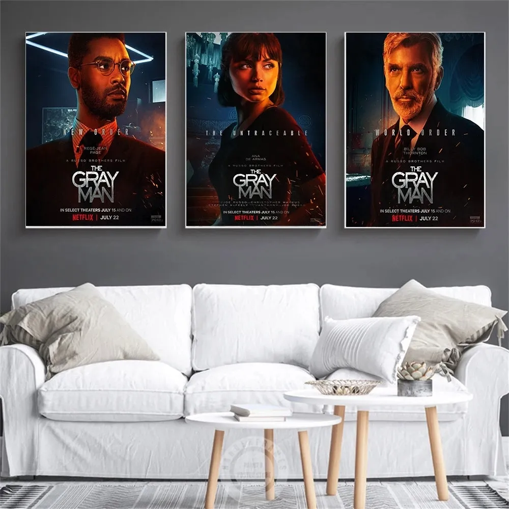 Canvas Painting The Grey Man Poster 2022 Новые Фильмы Печатные Издания  Боевик Триллер Фильт Wall Art HD Печать Печати Для Печати Дома Unframe От  448 руб. | DHgate